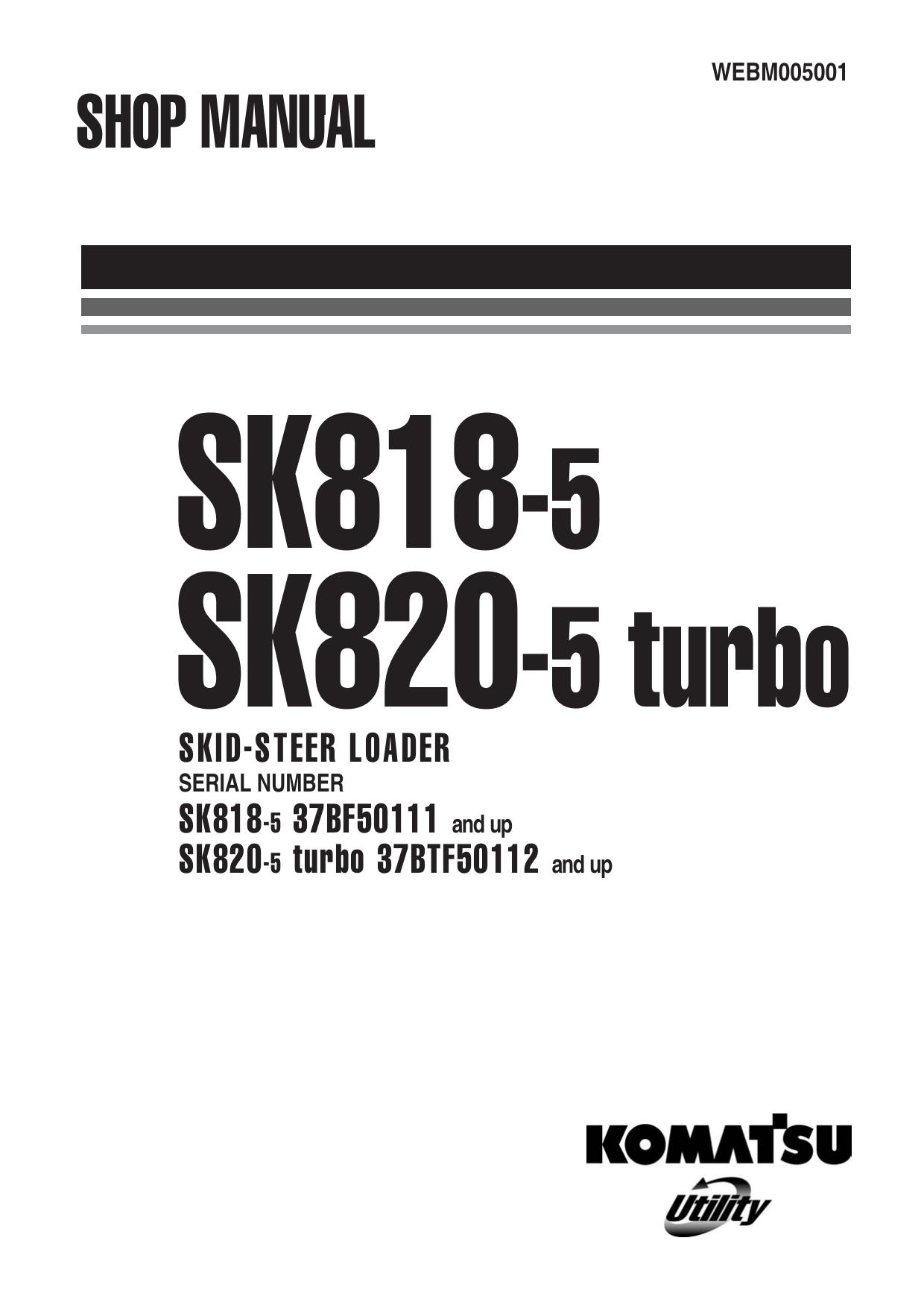 SK818-5 SK820-5 Shop Manual